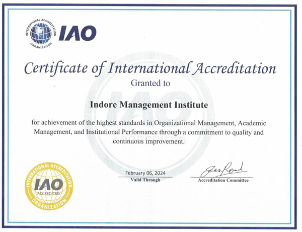 IAO Certificate
